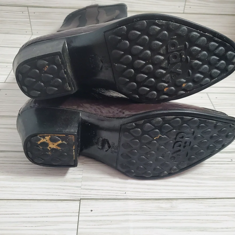 Bonanza Western Rodeo Rubber Dark Womans Boots‎ Size 7